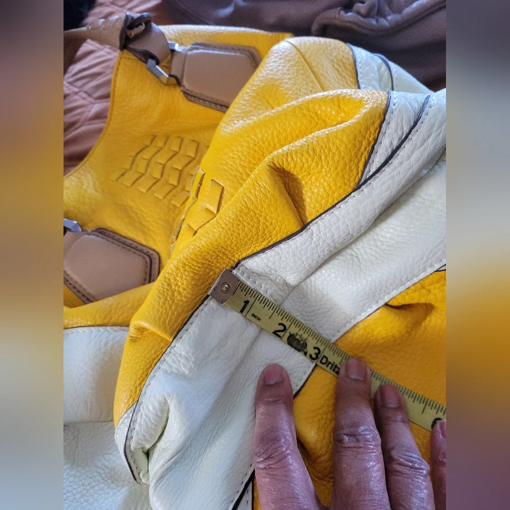 OrYany Yellow/Cream Large Handbag - Picture 12 of 12